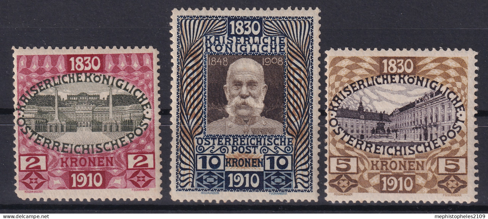 AUSTRIA 1910 - MNH - ANK 175-177 - Ungebraucht