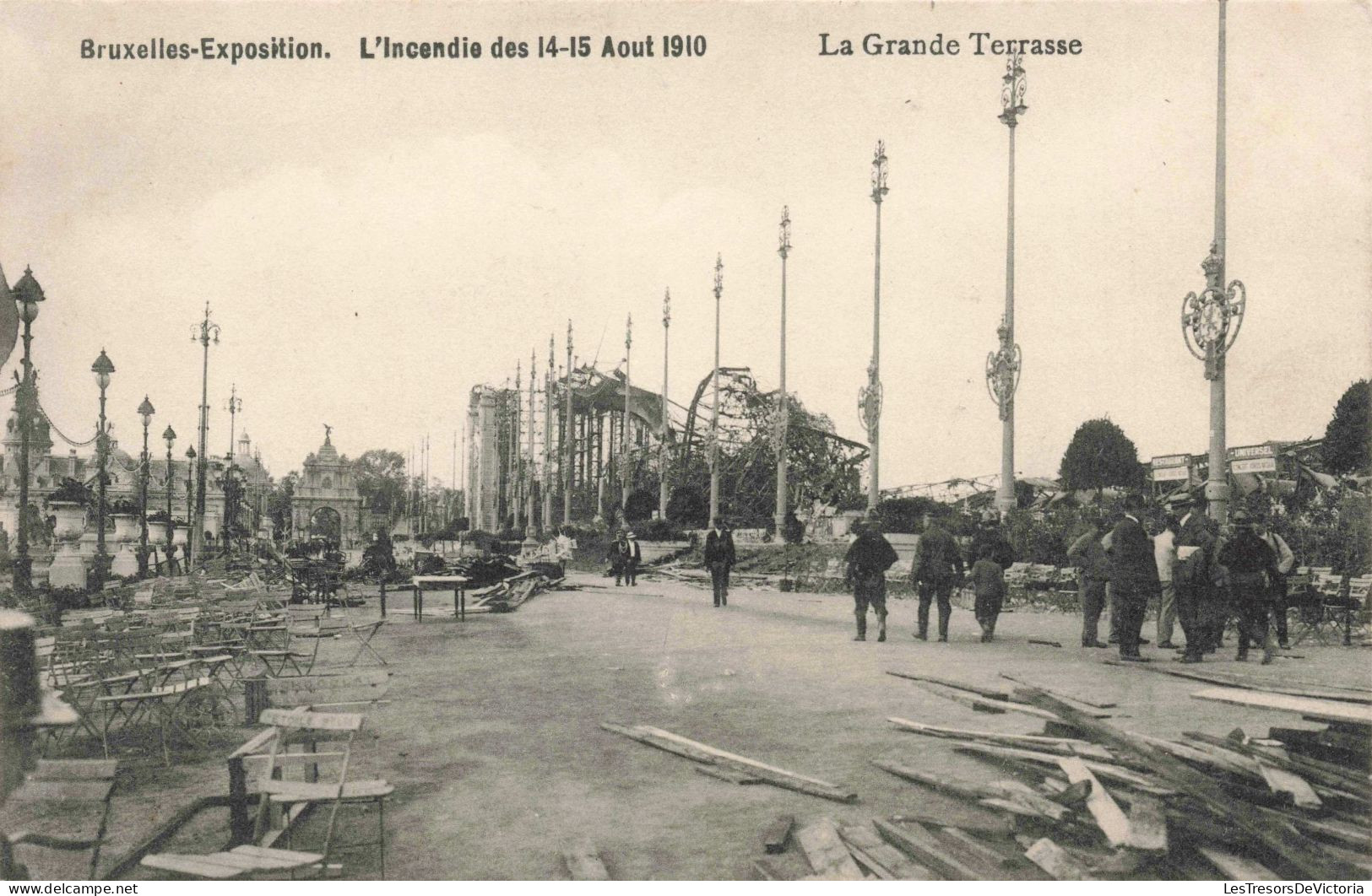 BELGIQUE - Bruxelles - La Grande Terrasse - Carte Postale Ancienne - Universal Exhibitions