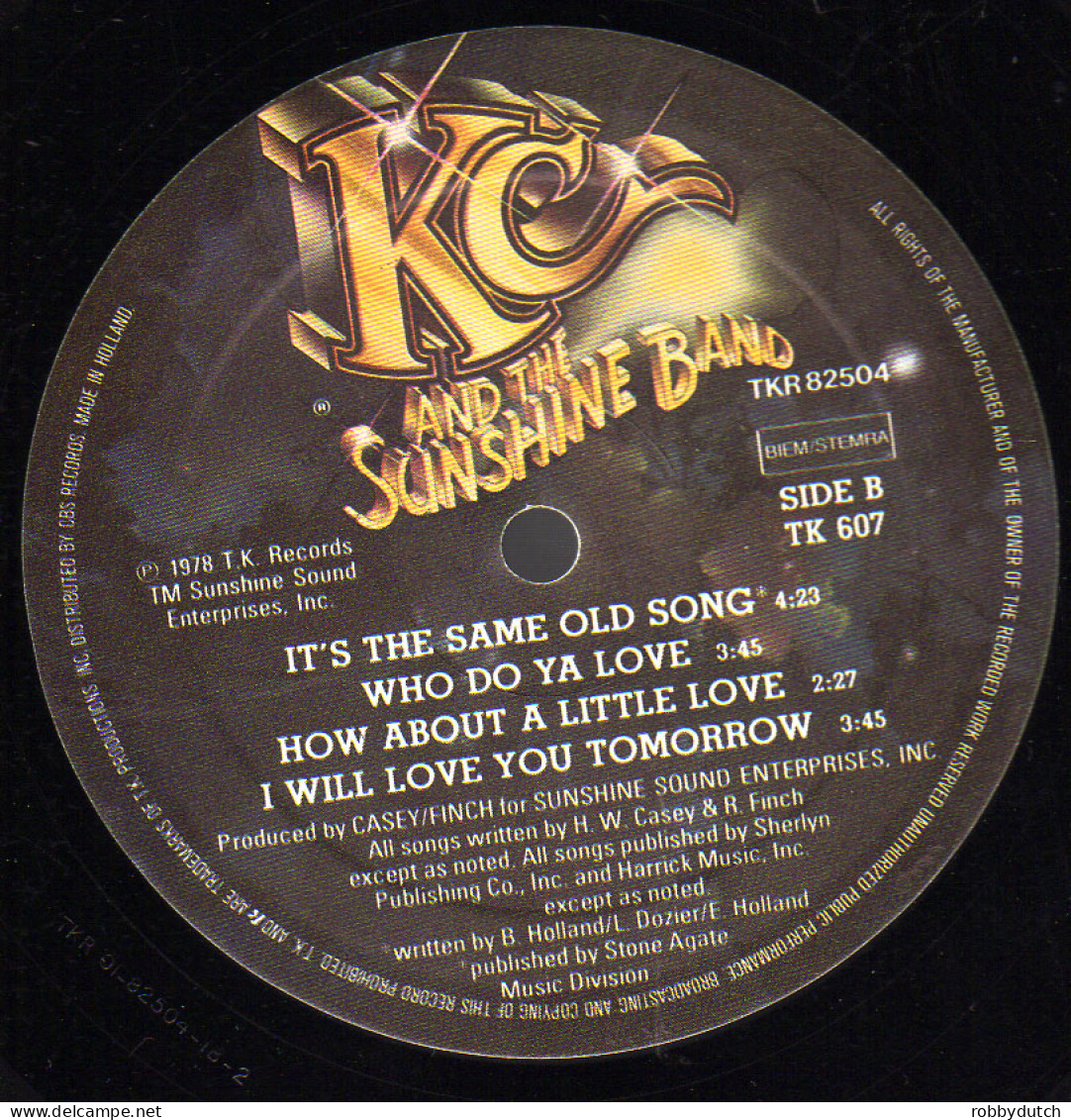 * LP *  KC & THE SUNSHINE BAND - WHO DO YA (LOVE) (Europe 1978 EX-) - Soul - R&B