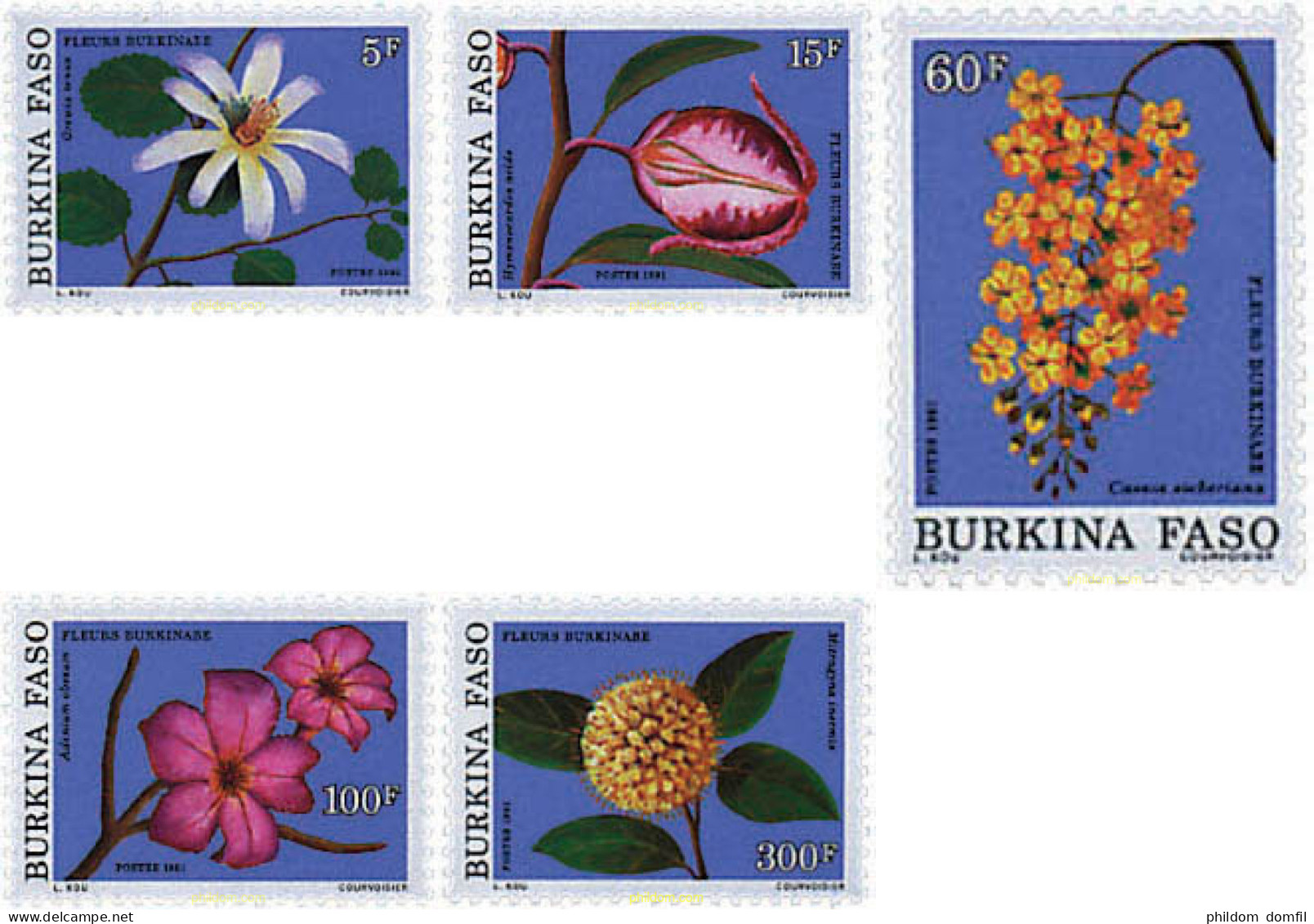 81938 MNH BURKINA FASO 1991 FLORES DE BURKINA - Burkina Faso (1984-...)