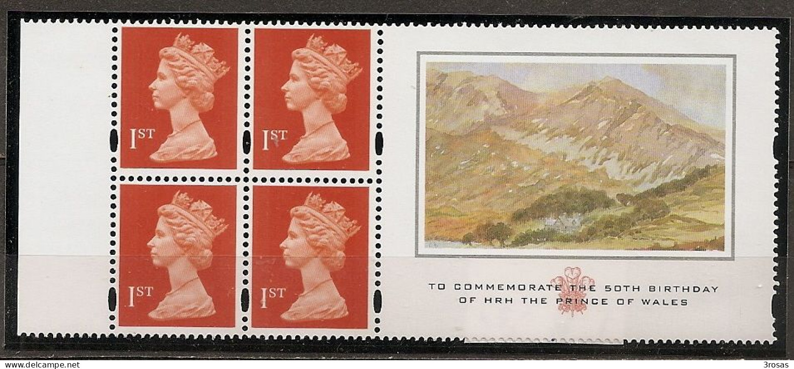 Grand-Bretagne Great Britain Machin 1st With Label Painting Prince Of Wales - Unused Stamps