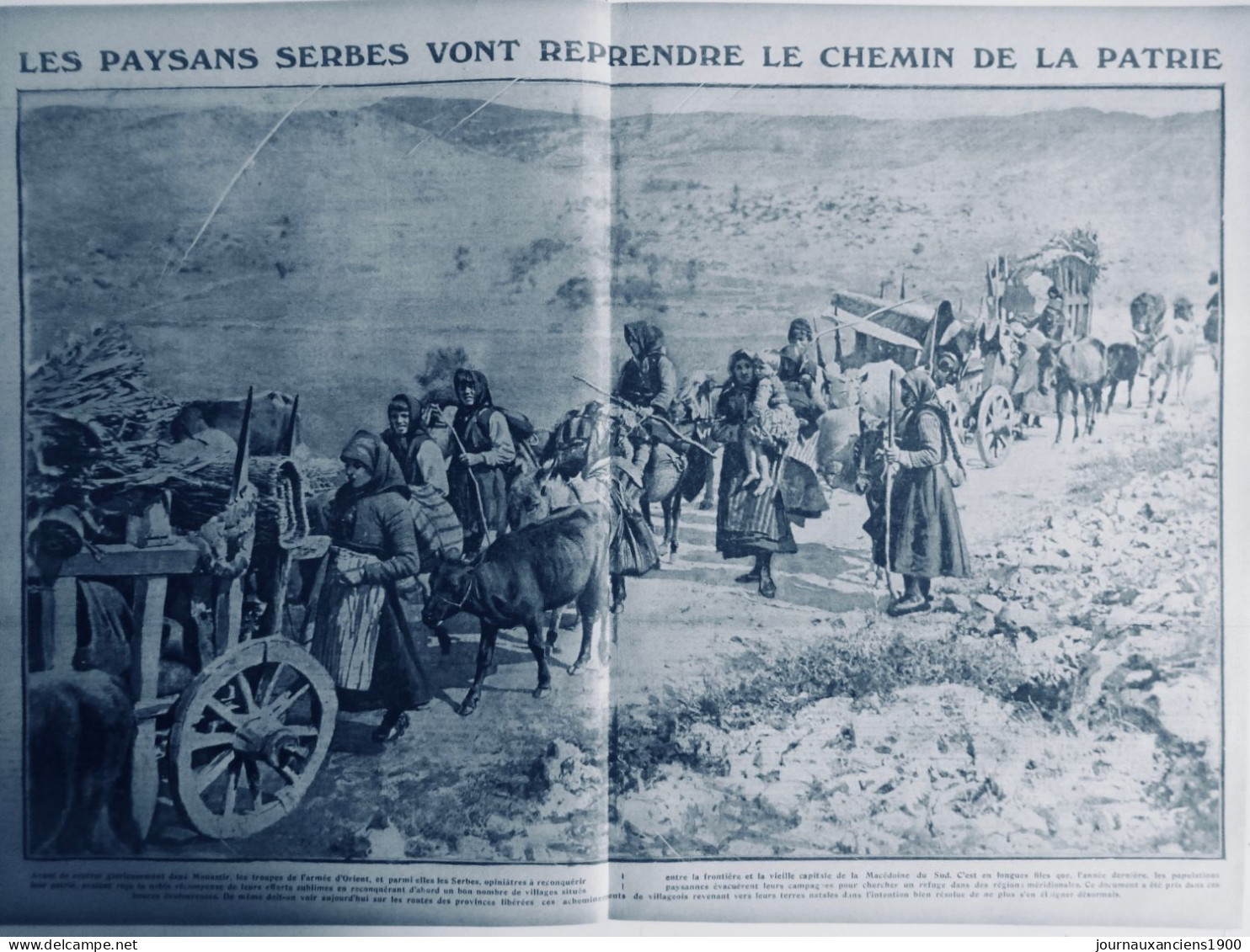 1916 SERBIE EXODE 5 JOURNAUX ANCIENS - Zonder Classificatie