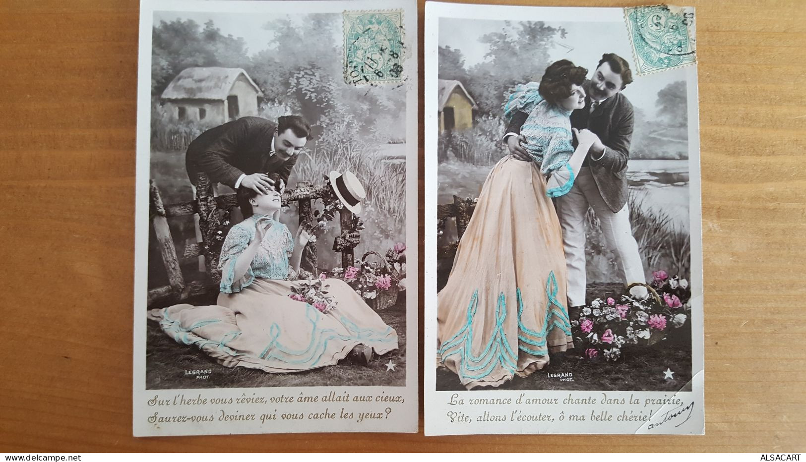 5 Cartes Couple Amoureux , Legrand Photo - Women