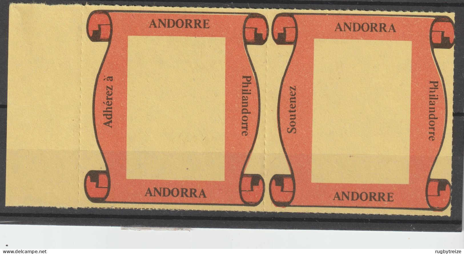 7038 Paire De Porte Timbre ANDORRE ANDORRA PHILANDORRE Avec Gomme - Altri & Non Classificati