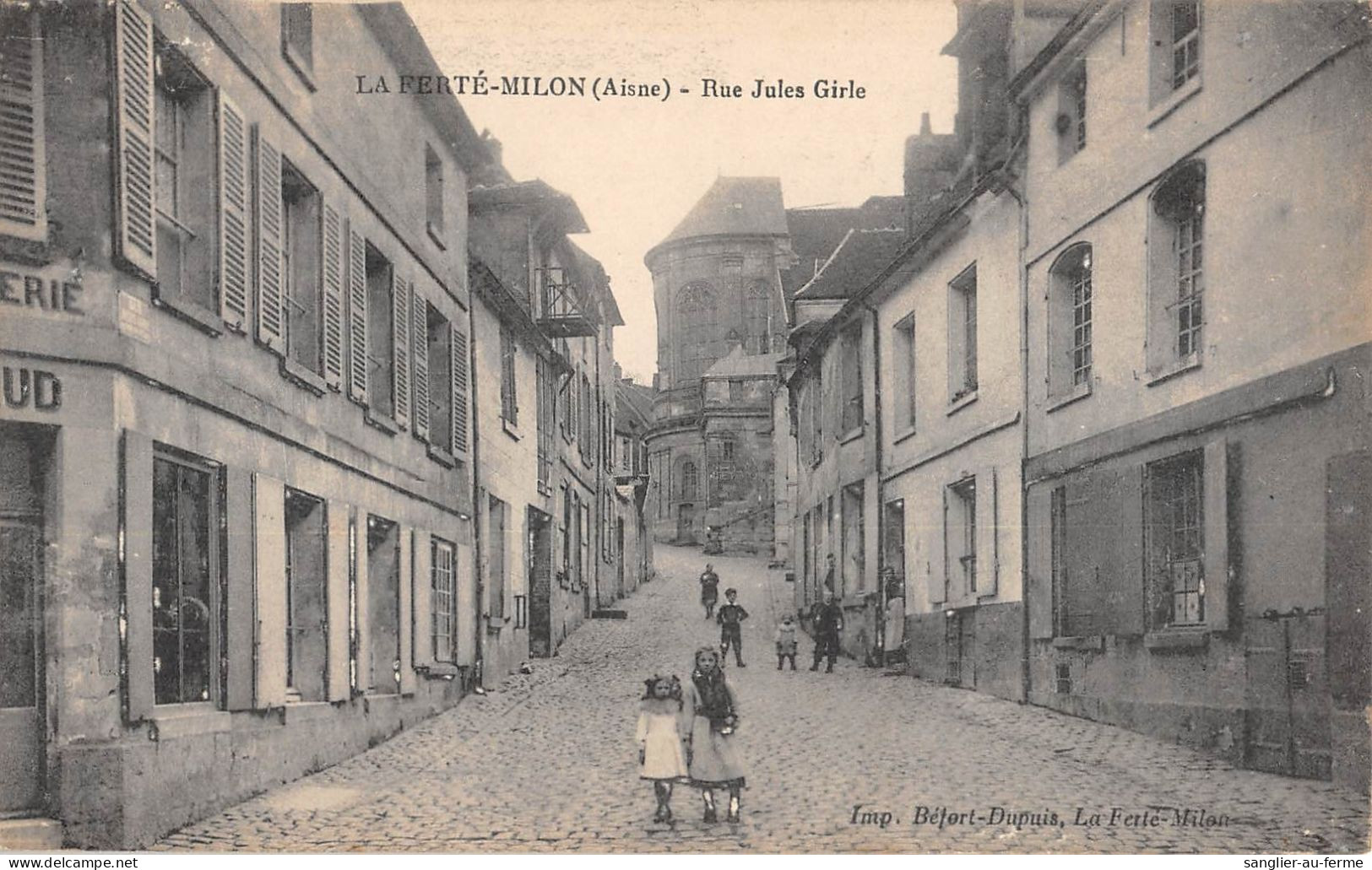 CPA 02 LA FERTE MILON / RUE JULES GIRLE / Cpa Rare - Other & Unclassified