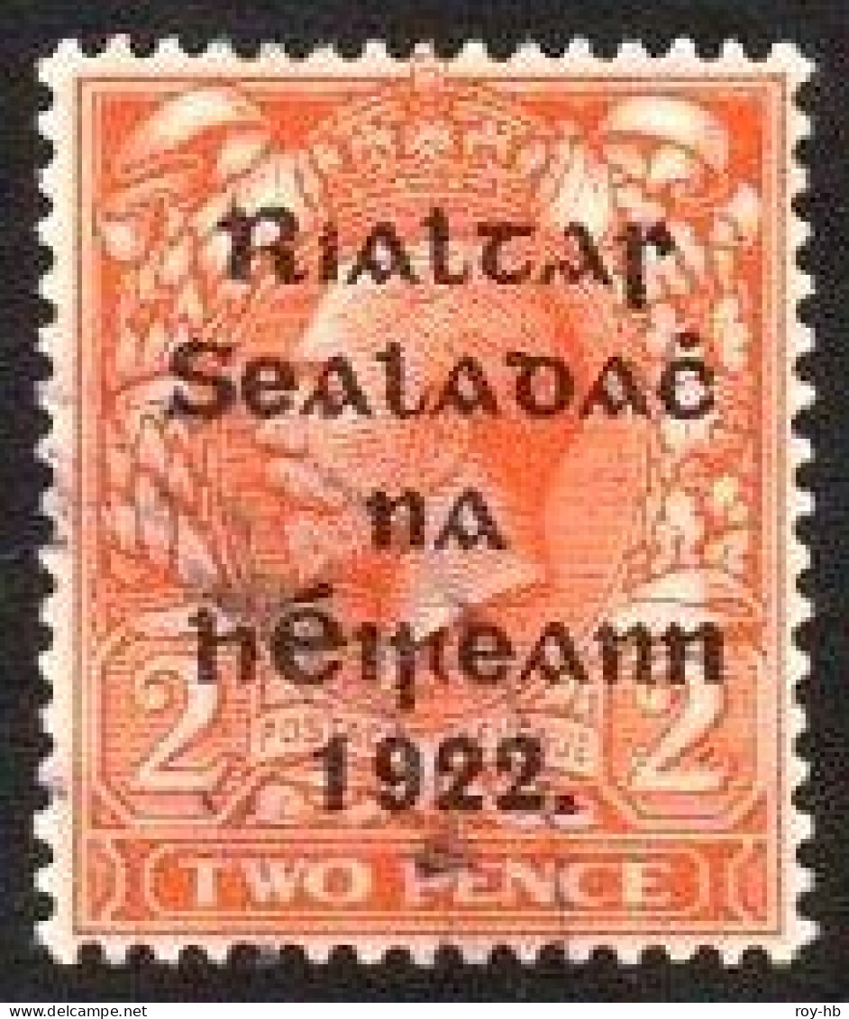 1922 2d Die I Light Cds Used, From Vertical Row 12 With Displaced Wmk. And Large Part Of The Marginal Wmk. PO(STAGE) - Usati