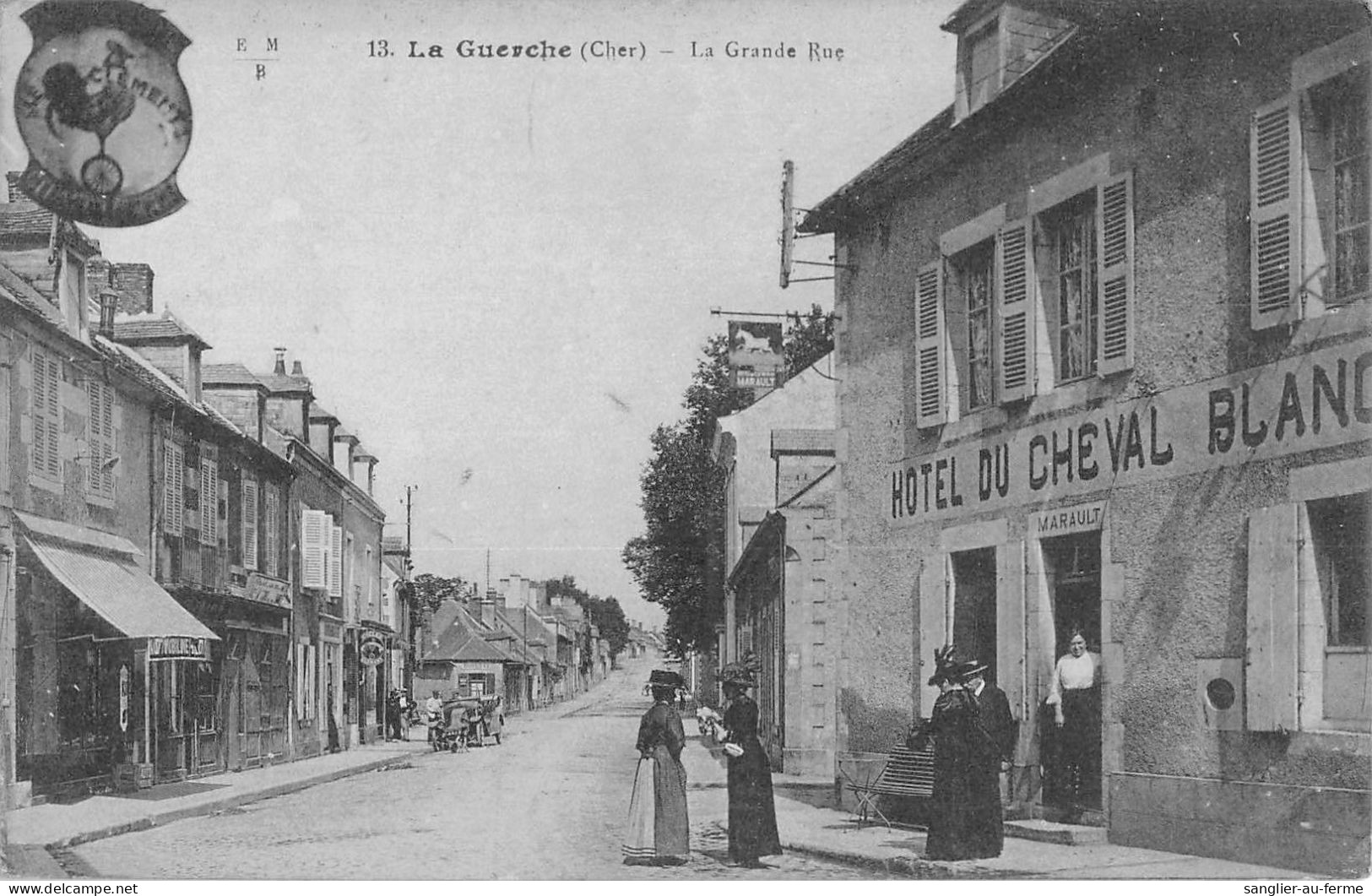 CPA 18 LA GUERCHE / LA GRANDE RUE - Autres & Non Classés