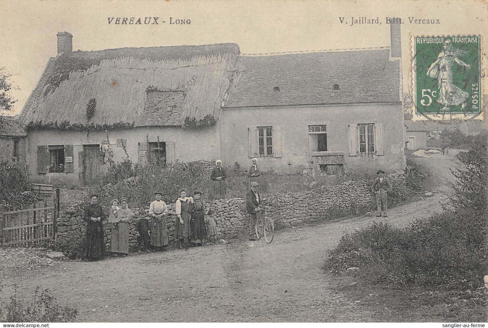 CPA 18 VEREAUX / LONG / Cpa Rare - Autres & Non Classés