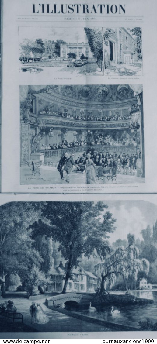 1861 PARIS TRIANON 2 JOURNAUX ANCIENS - Zonder Classificatie