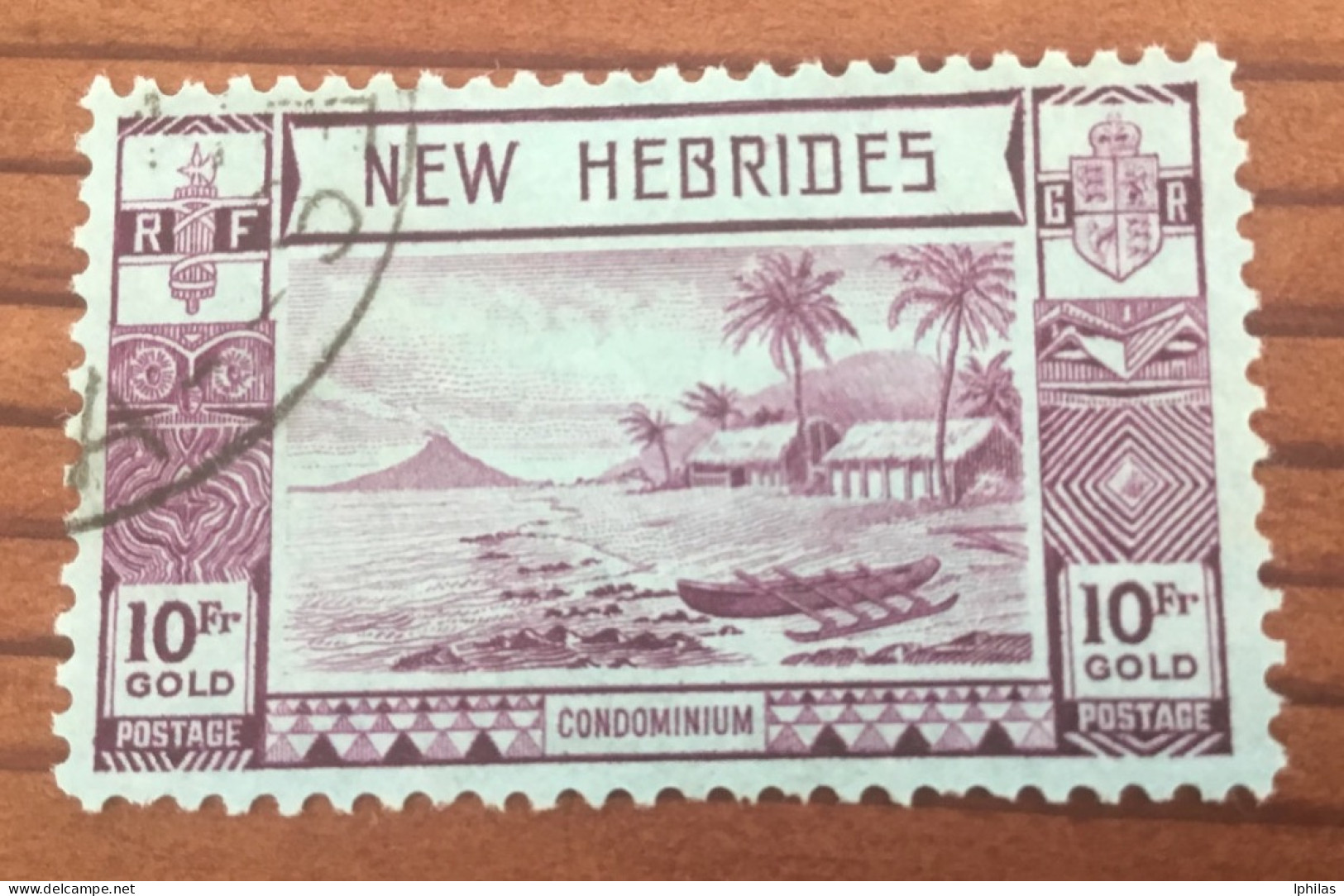 Neue Hebriden 1938 Gestempelt 10 Fr - Used Stamps
