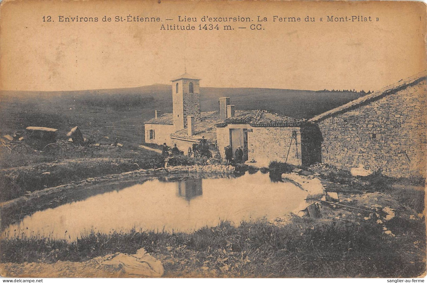 CPA 42 ENVIRONS DE ST ETIENNE / LIEU D'EXCURSION / LA FERME DU MONT PILAT - Autres & Non Classés