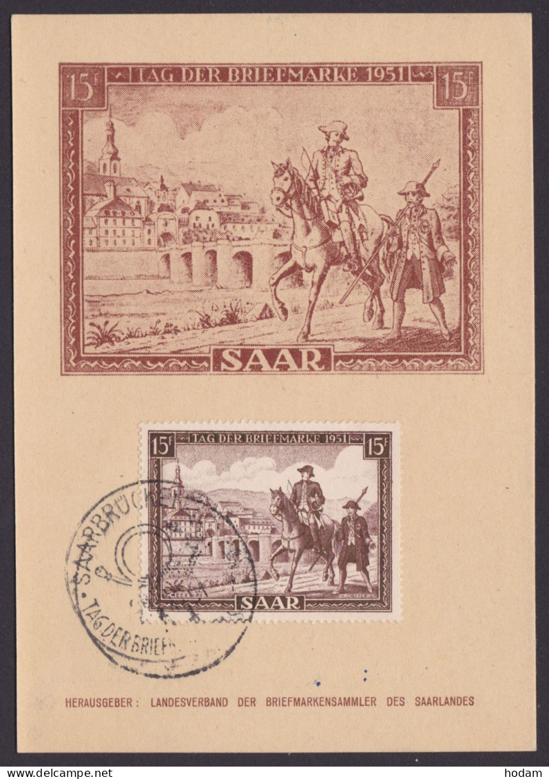 MiNr. 305 "Tag Der Briefmarke", Pass. Maximumkarte Mit ESst. - FDC