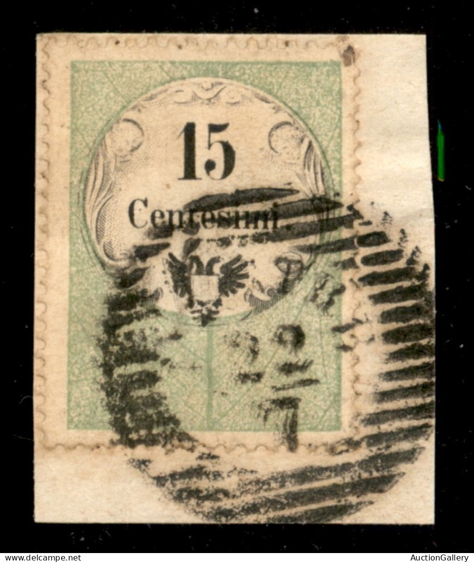 Antichi Stati Italiani - Lombardo Veneto - Feltre (P.ti 5) - 15 Cent (7) Usato Su Frammento - Otros & Sin Clasificación