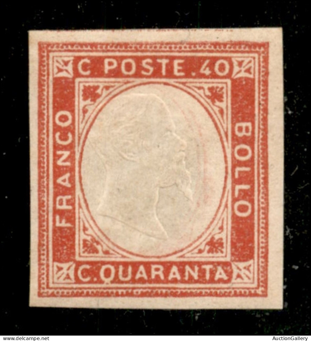 Antichi Stati Italiani - Province Napoletane - 1861 - Non Emessi - 40 Cent (4) - Nuovo Con Gomma Originale - Invisibile  - Otros & Sin Clasificación