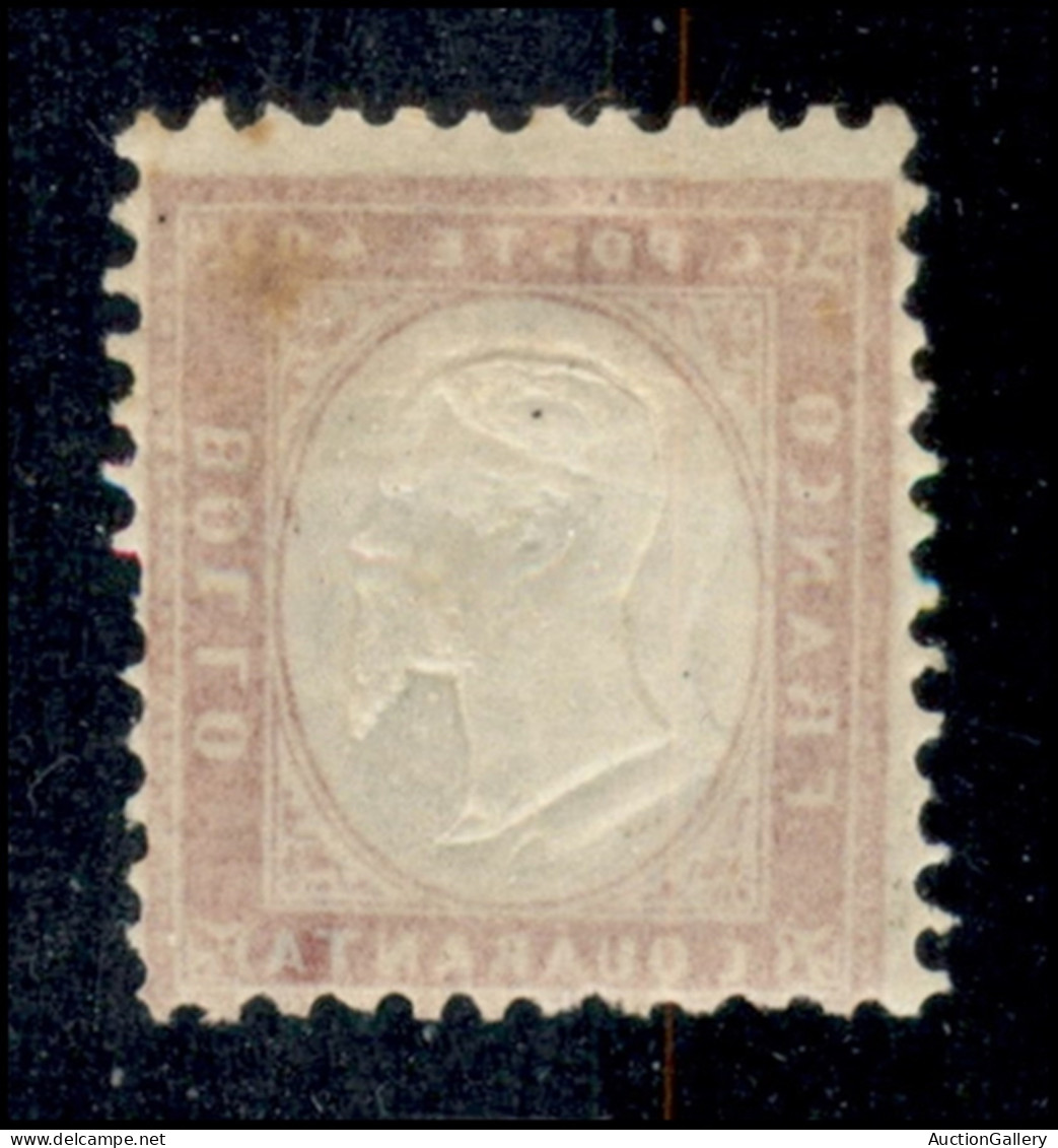 Regno - Vittorio Emanuele II - 1862 - 40 Cent (3) Con Doppia Effigie - Gomma Originale (220+) - Andere & Zonder Classificatie