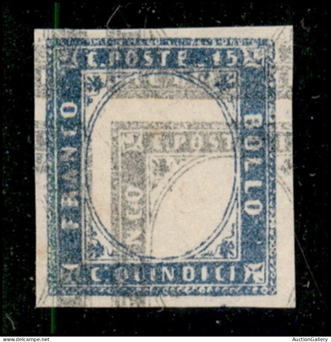 Regno - Vittorio Emanuele II - 1863 - Prova Di Macchina - 15 Cent (11) - Doppia Stampa Bicolore - Nuovo Senza Gomma - Autres & Non Classés