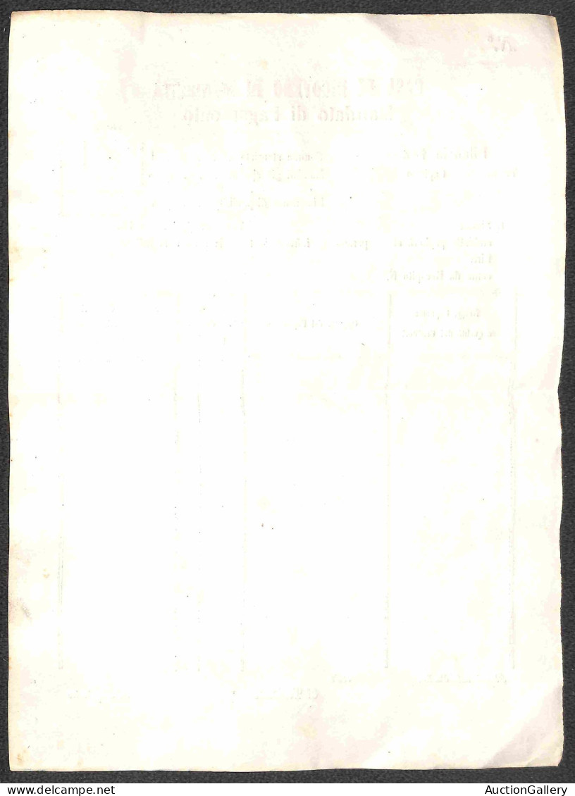 Regno - Vittorio Emanuele II - Uso Fiscale - 5 Cent (16 DLR) Isolato Su Mandato Del 15.4.65 - Autres & Non Classés