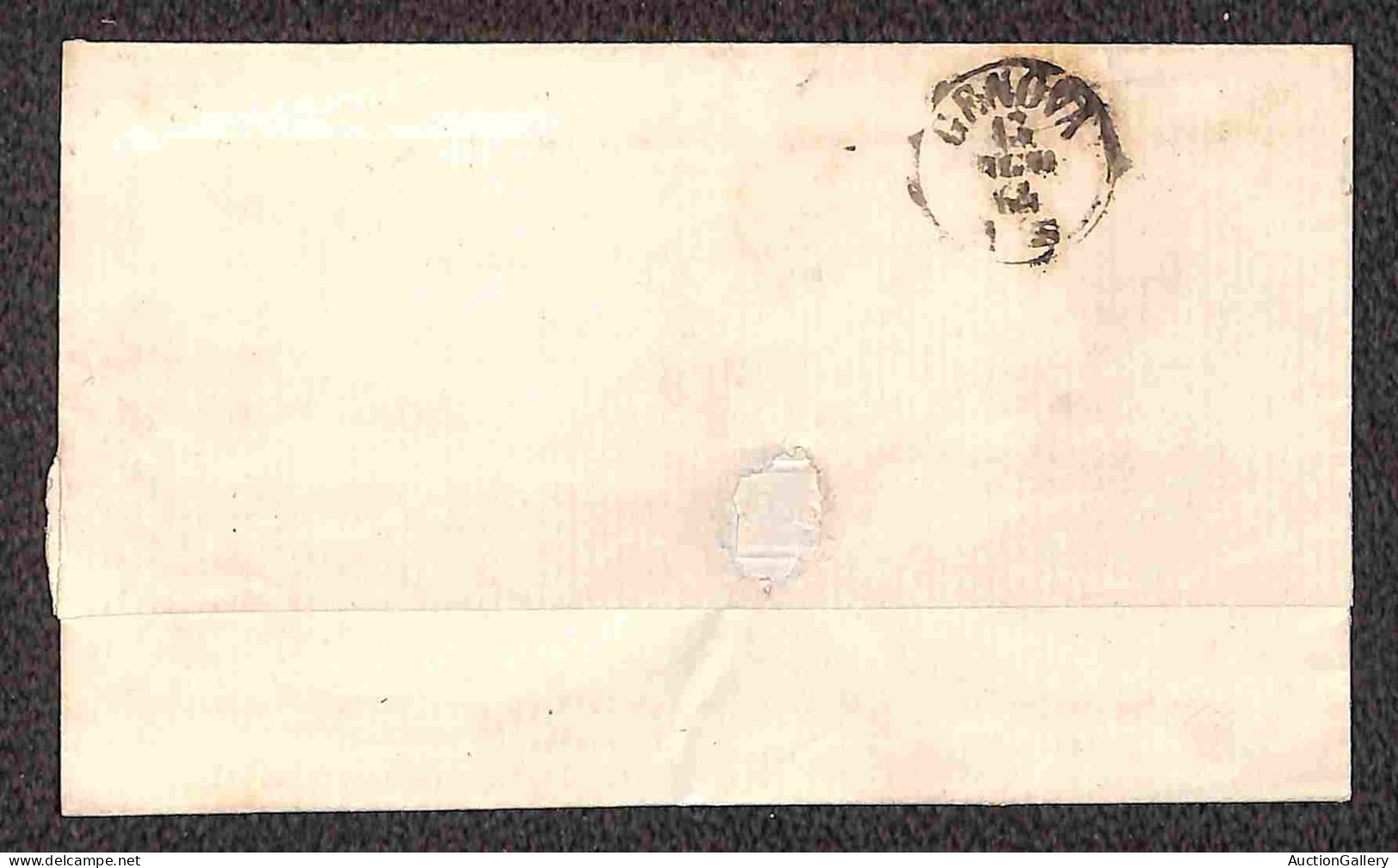 Regno - Vittorio Emanuele II - 15 Cent (18) - Due Lettere Da Livorno A Genova Del 12/24.8.1864 - Otros & Sin Clasificación
