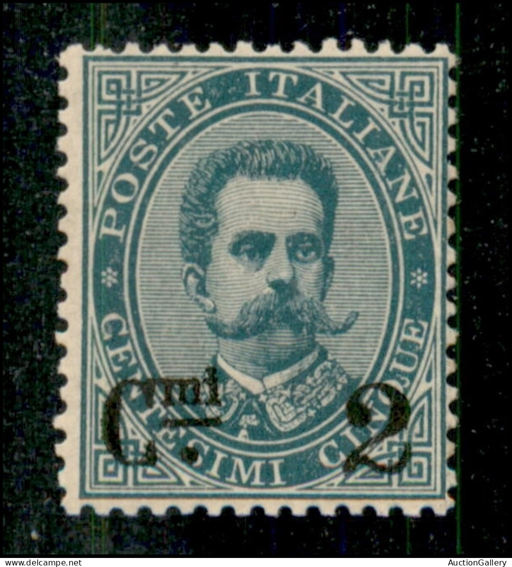 Regno - Umberto I - 1891 - 2 Cent Su 5 Cent (56b) - Coda Sottile - Gomma Integra (300) - Sonstige & Ohne Zuordnung