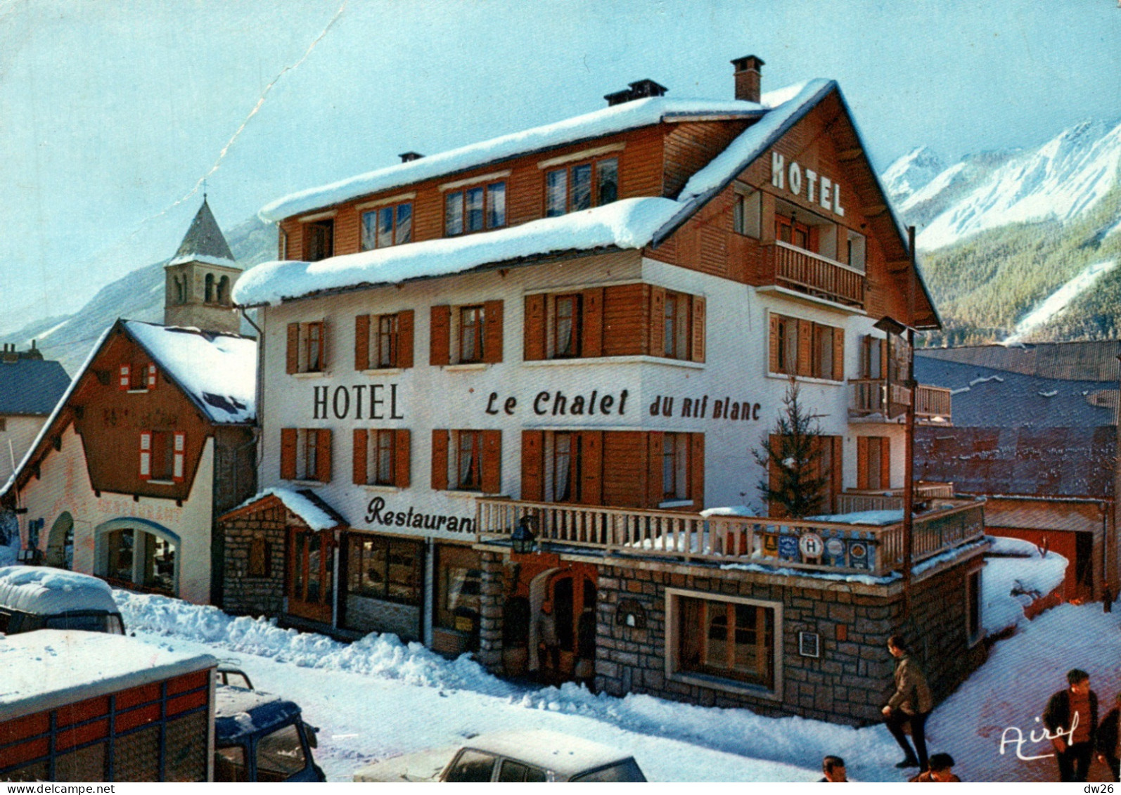 Hôtel Le Chalet Du Rif Blanc - Monétier-les-Bains (Hautes-Alpes) Carte Airel De 1981 - Hotels & Restaurants