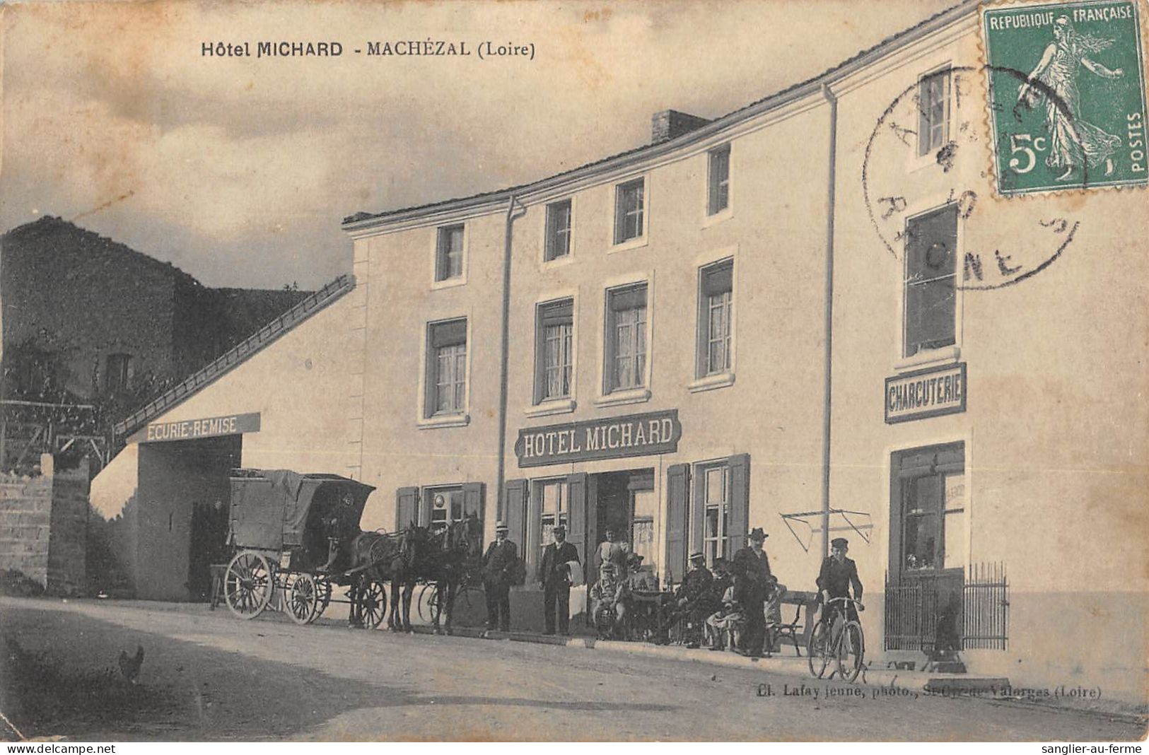 CPA 42 HOTEL MICHARD / MACHEZAL / Cliché Rare - Altri & Non Classificati