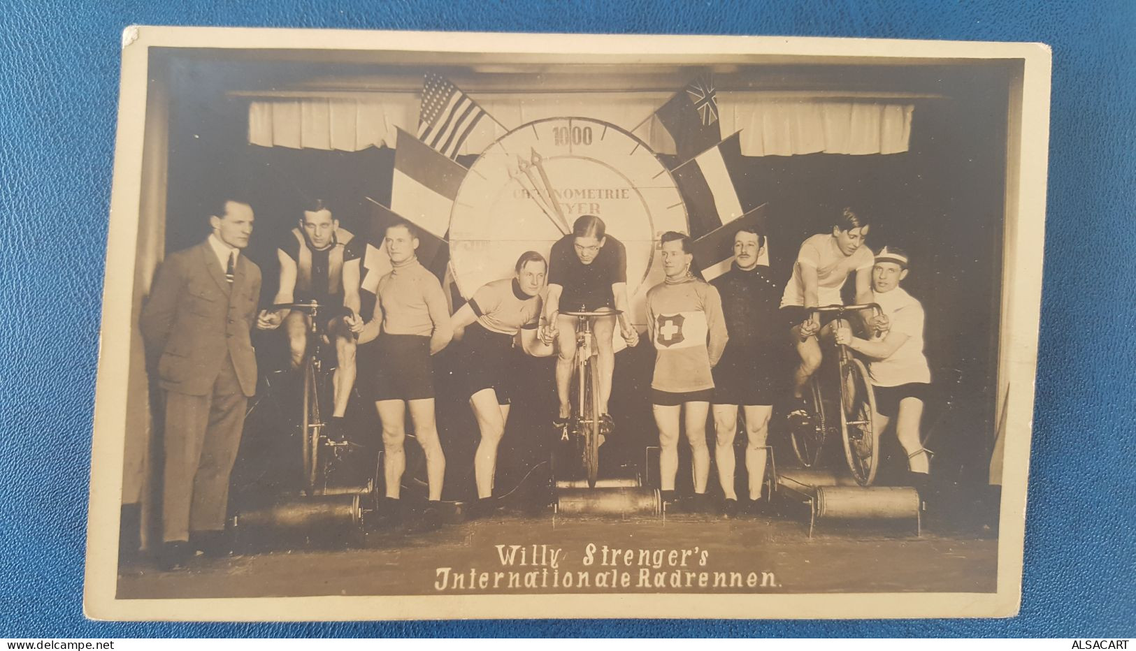 Carte Photo Willy Strenger's   , Internationale Radrennen  , Suisse - Cyclisme