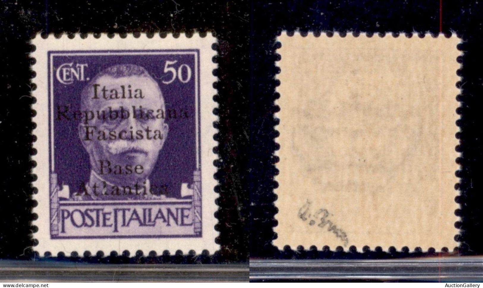 Emissioni Locali - Base Atlantica - 1943 - 50 Cent (11g) - L Di Atlantica Diverso - Gomma Integra - Timbrino Brunn (240) - Other & Unclassified