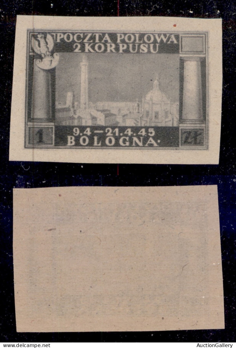 Corpo Polacco - 1946 - 1 Zloty (3A) Non Dentellato - Gomma Integra - Autres & Non Classés