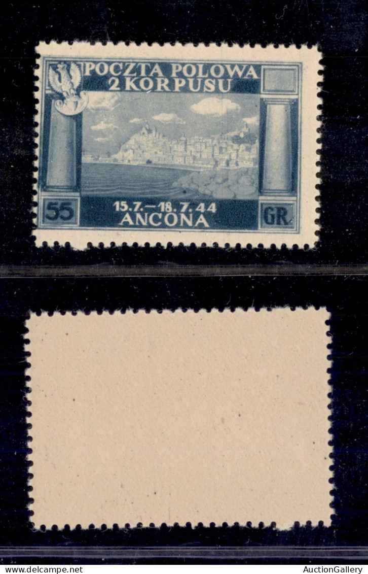 Corpo Polacco - 1946 - 55 Groszy (6A) - Gomma Integra - Autres & Non Classés