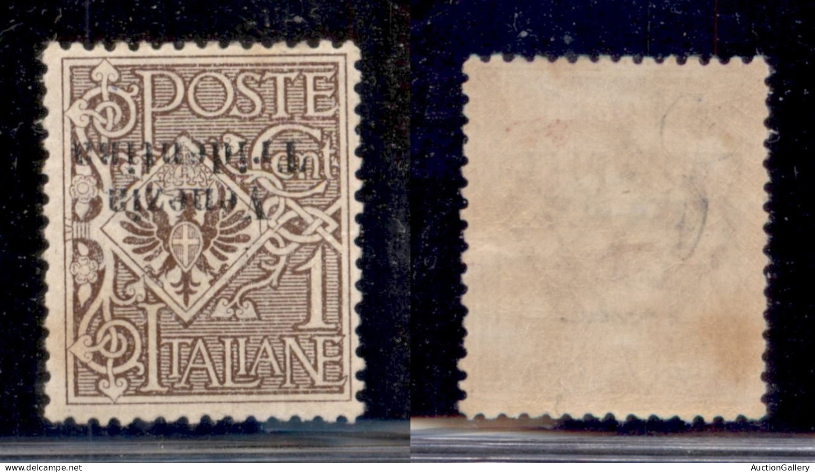 Occupazioni I Guerra Mondiale - Trentino-Alto Adige - 1918 - 1 Cent (19aa) - Soprastampa Capovolta - Gomma Originale (30 - Other & Unclassified