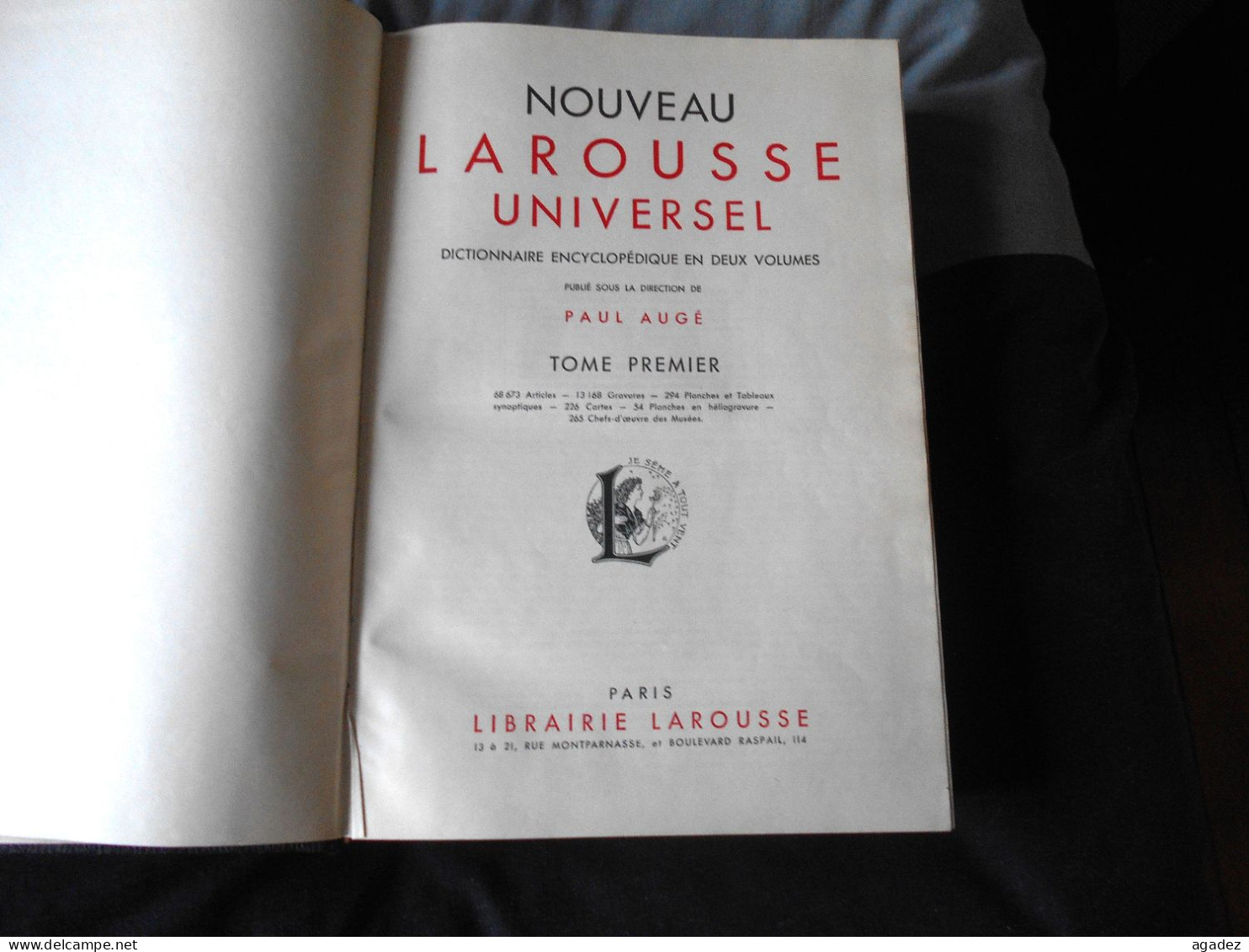 Nouveau Larousse Universel 1948 Tome 1 - Encyclopedieën