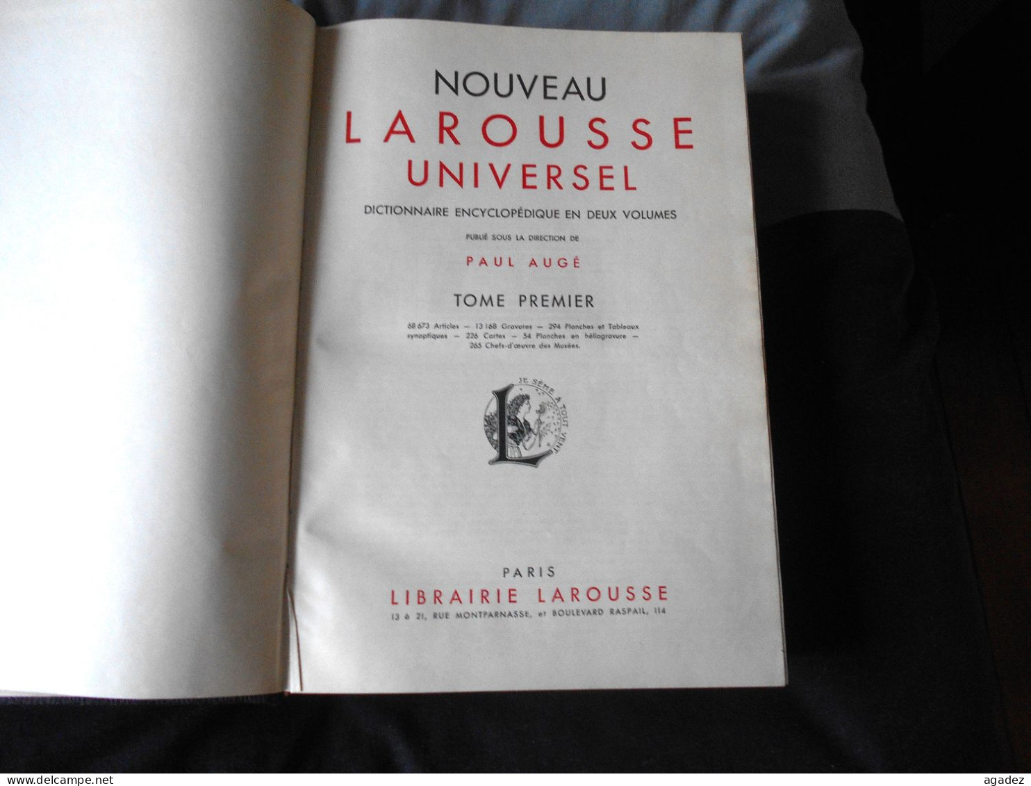 Nouveau Larousse Universel 1948 Tome 1 - Encyclopédies
