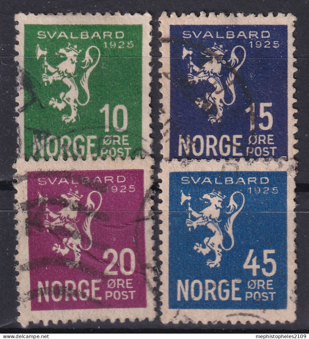 NORWAY 1925 - Canceled - Sc# 111-114 - Oblitérés