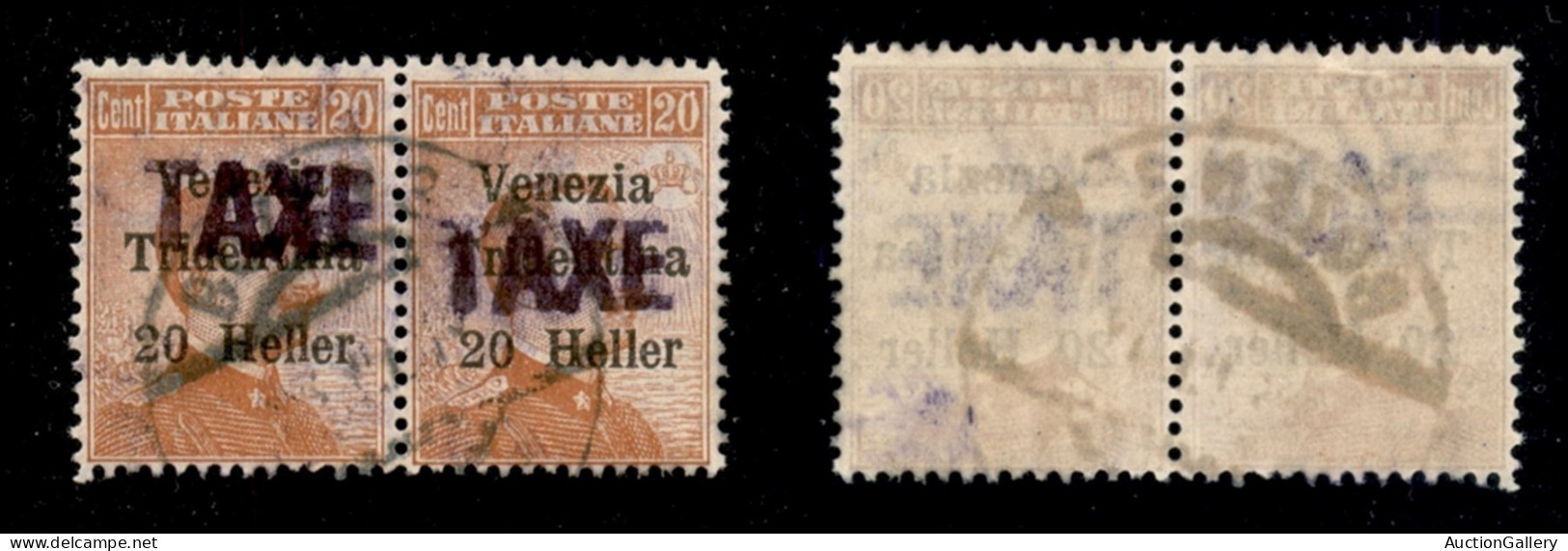 Occupazioni I Guerra Mondiale - Trentino-Alto Adige - Bolzano 3 - 1918 - Taxe Su 20 Heller (32 Varietà) Con Soprastampe  - Autres & Non Classés