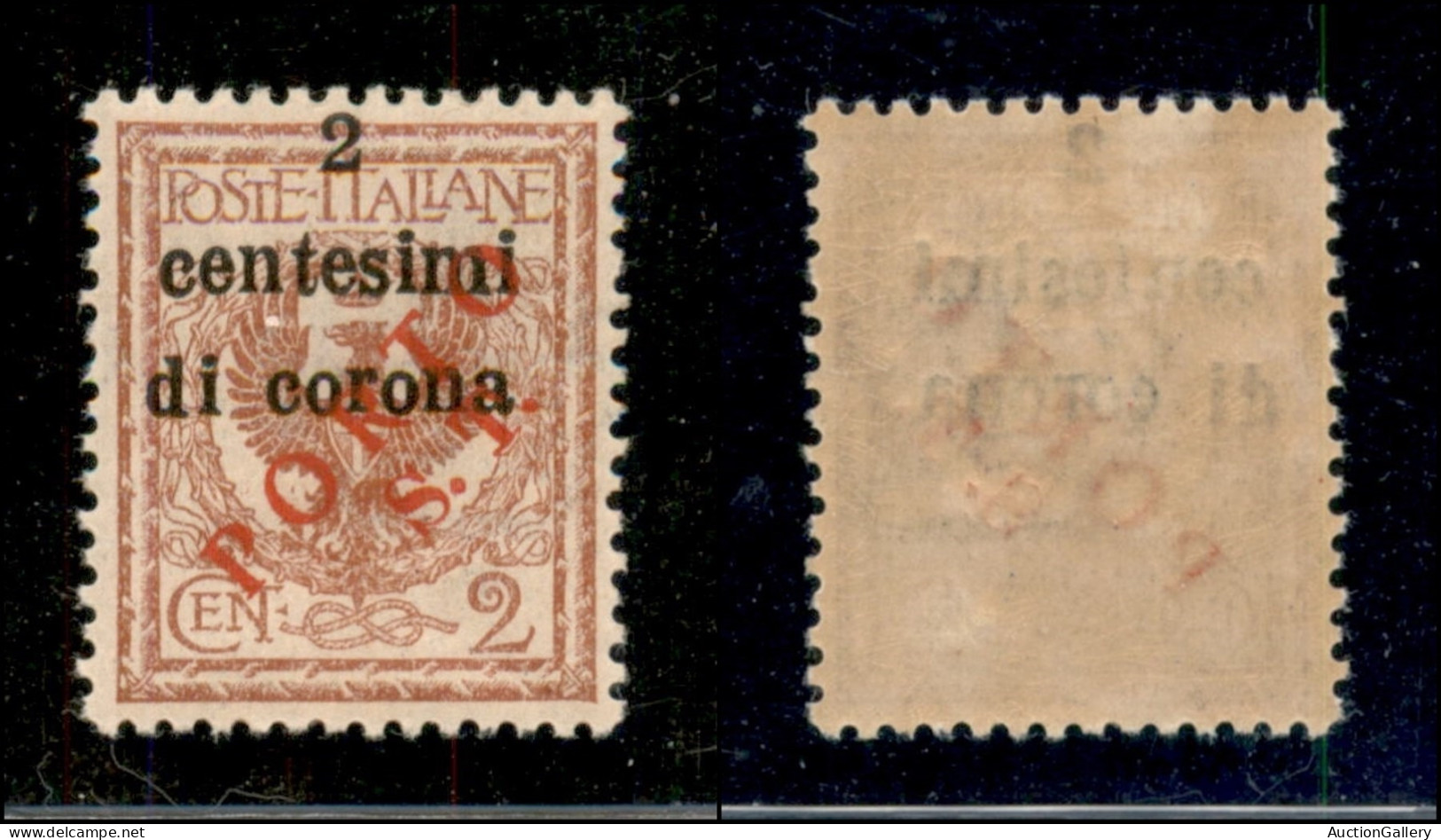Occupazioni I Guerra Mondiale - Trentino-Alto Adige - Bolzano 3 - 1919 - Porto S.T. Su 2 Cent Su 2 Floreale (134 Varietà - Other & Unclassified