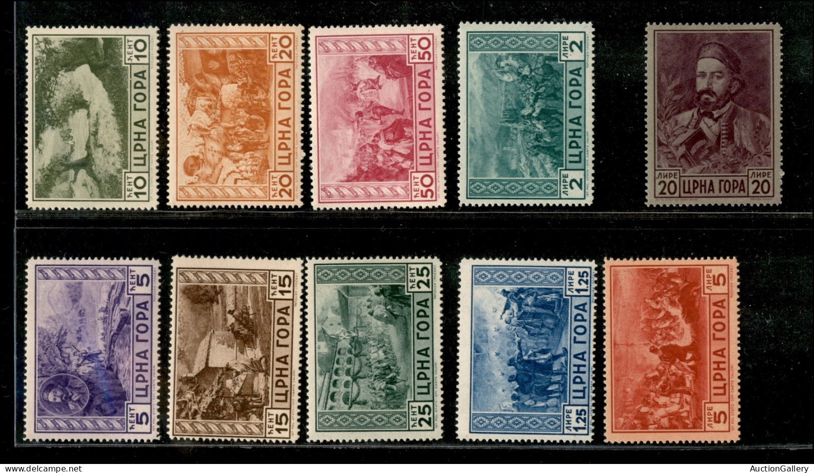 Occupazioni II Guerra Mondiale - Montenegro - 1943 - Serto Della Montagna (60/69) - Serie Completa - Gomma Originale (10 - Sonstige & Ohne Zuordnung