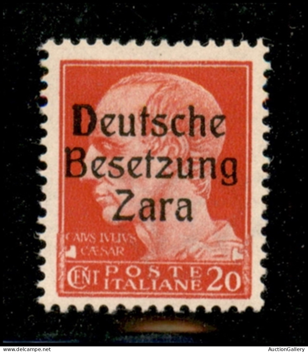 Occupazioni II Guerra Mondiale - Occupazione Tedesca - Zara - 1943 - 20 Cent (4 - IV Tipo) - D In Grassetto (pos.29) - G - Sonstige & Ohne Zuordnung