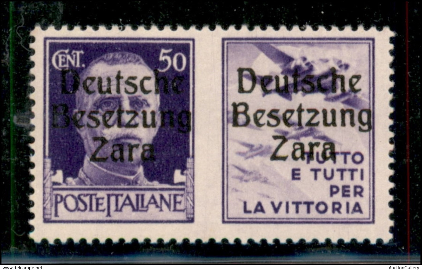 Occupazioni Straniere Di Territori Italiani - Occupazione Tedesca - Zara - 1944 - 50 Cent Aviazione (22) - Gomma Integra - Otros & Sin Clasificación