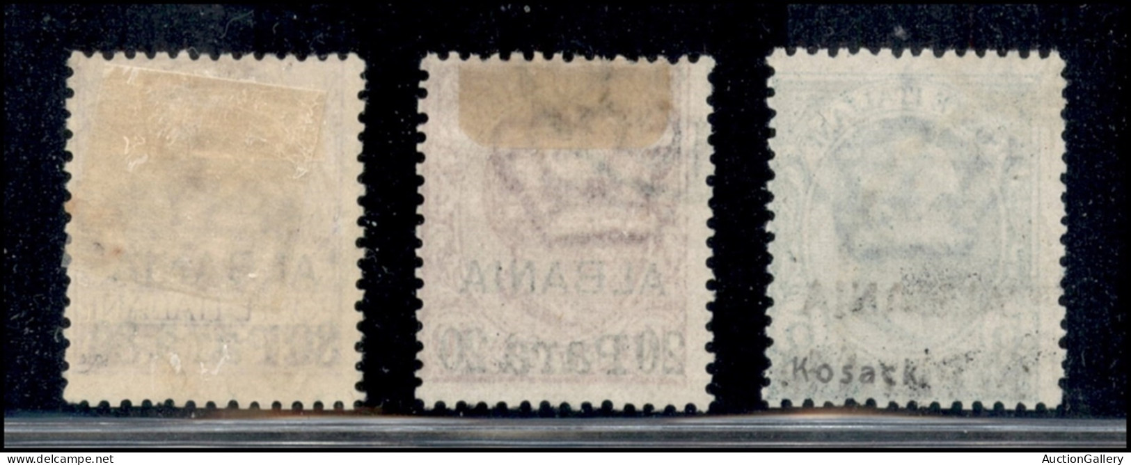 Uffici Postali All'Estero - Levante - Albania - 1907 - Soprastampati (7/9) - Serie Completa - Usati (140) - Autres & Non Classés