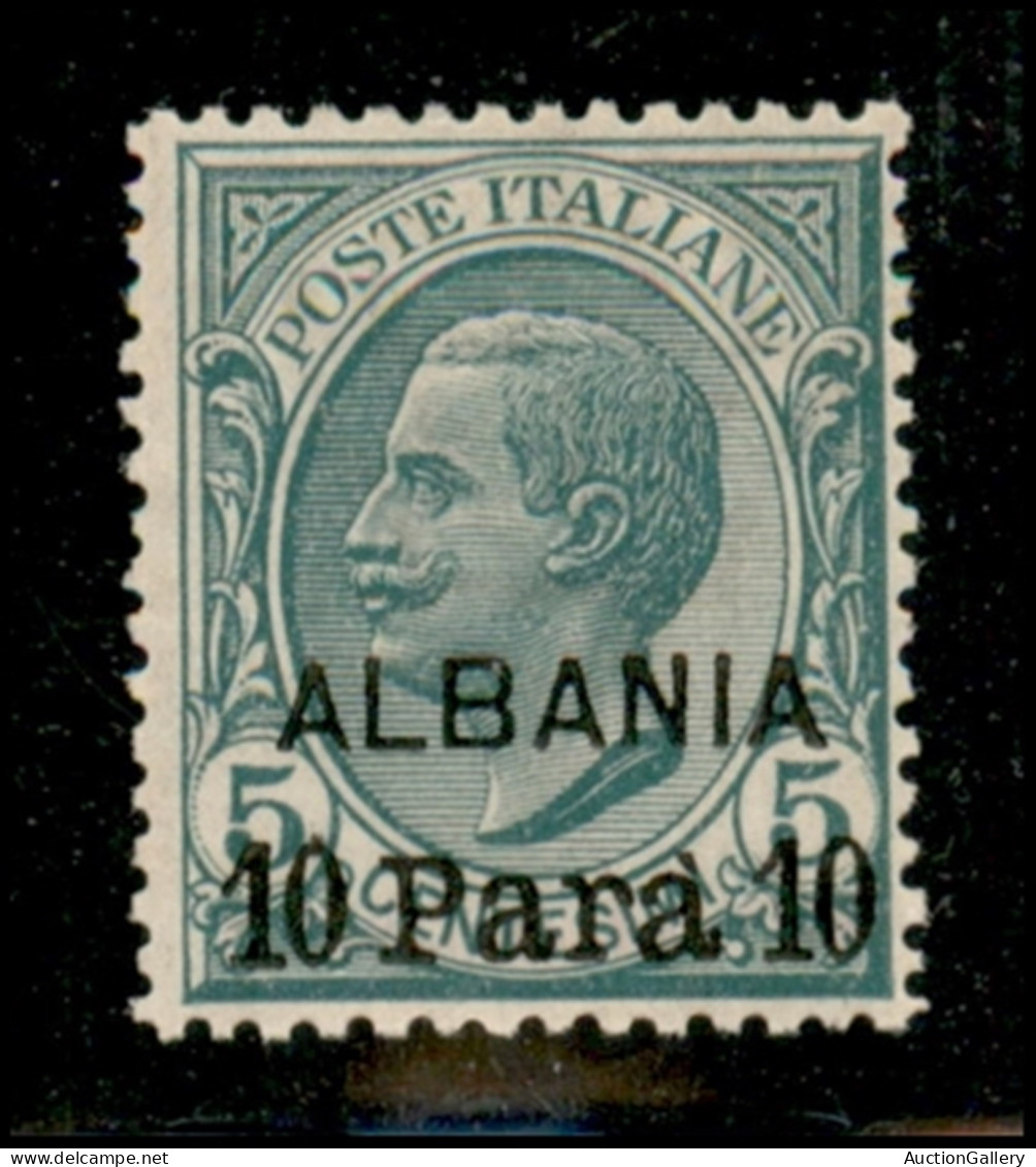 Uffici Postali All'Estero - Levante - Albania - 1907 - 10 Para Su 5 Cent Leoni (7) - Gomma Originale - Ben Centrato - Sonstige & Ohne Zuordnung