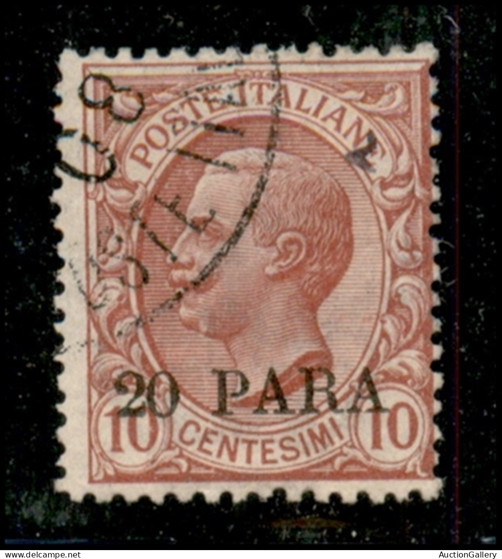 Uffici Postali All'Estero - Levante - Costantinopoli - 1908 - 20 Para Su 10 Cent Leoni (9) - Usato (100) - Other & Unclassified