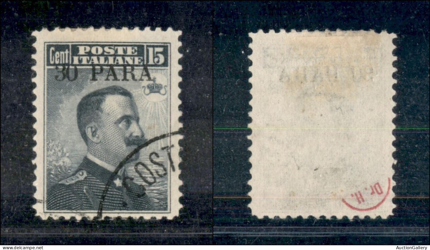 Uffici Postali All'Estero - Levante - Costantinopoli - 1908 - 30 Para Su 15 Cent Michetti (10) - Usato - Andere & Zonder Classificatie