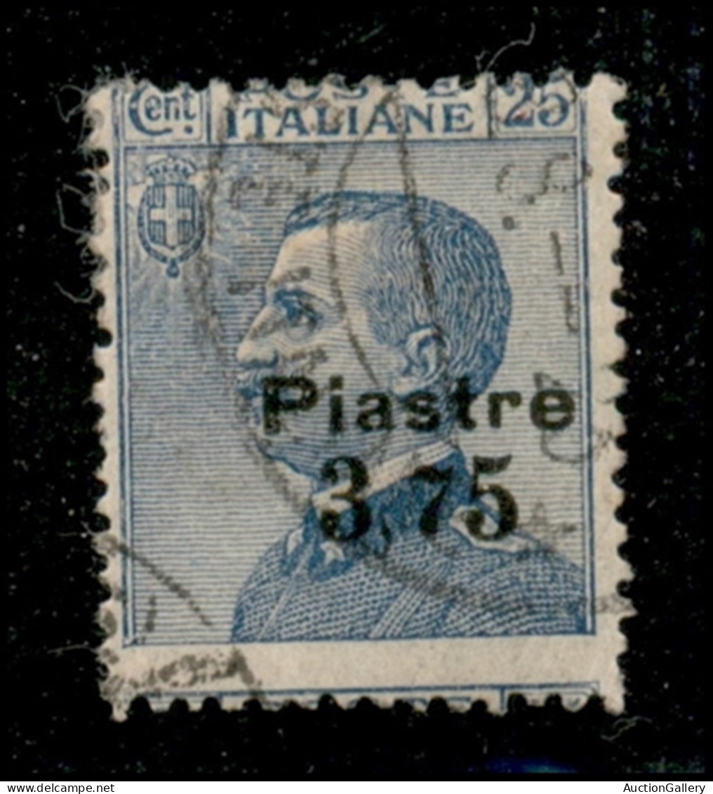 Uffici Postali All'Estero - Levante - Costantinopoli - 1922 - 3.75 Piastre Su 25 Cent Michetti (46 B Varietà Kaa) - 5 Pi - Sonstige & Ohne Zuordnung