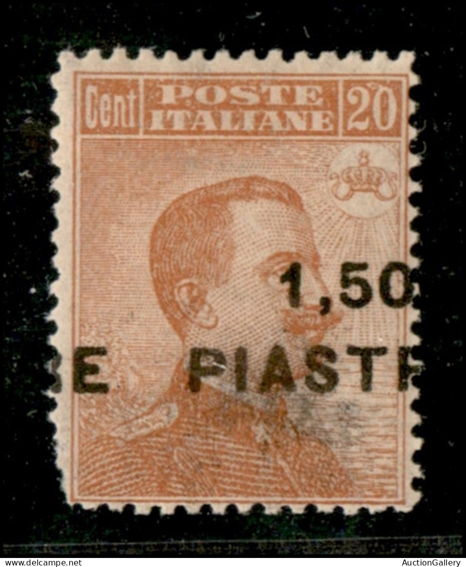 Uffici Postali All'Estero - Levante - Costantinopoli - 1922 - 1,50 Piastre Su 20 Cent Michetti (49da) - Soprastampa Fort - Otros & Sin Clasificación