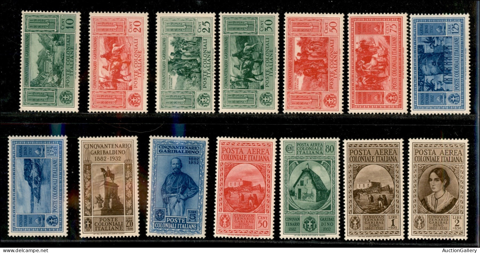 Colonie - Emissioni Generali - 1932 - Garibaldi (1/10 + Aerea 1/7) - Emissione Completa - Gomma Originale (160) - Andere & Zonder Classificatie