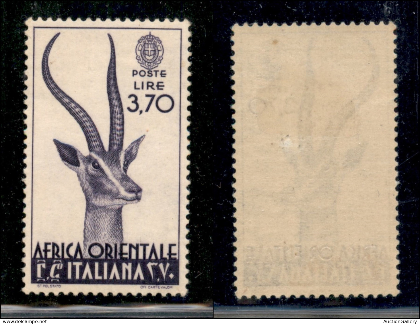 Colonie - Africa Orientale Italiana - 1938 - 3,70 Lire (17) - Gomma Originale (100) - Other & Unclassified