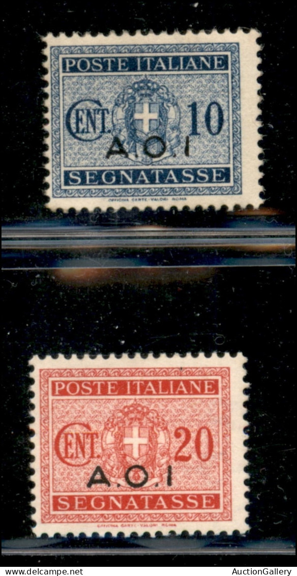 Colonie - Africa Orientale Italiana - 1940 - 10 Cent (2a - Segnatasse) Gomma Originale + 20 Cent (3a - Segnatasse) Gomma - Sonstige & Ohne Zuordnung