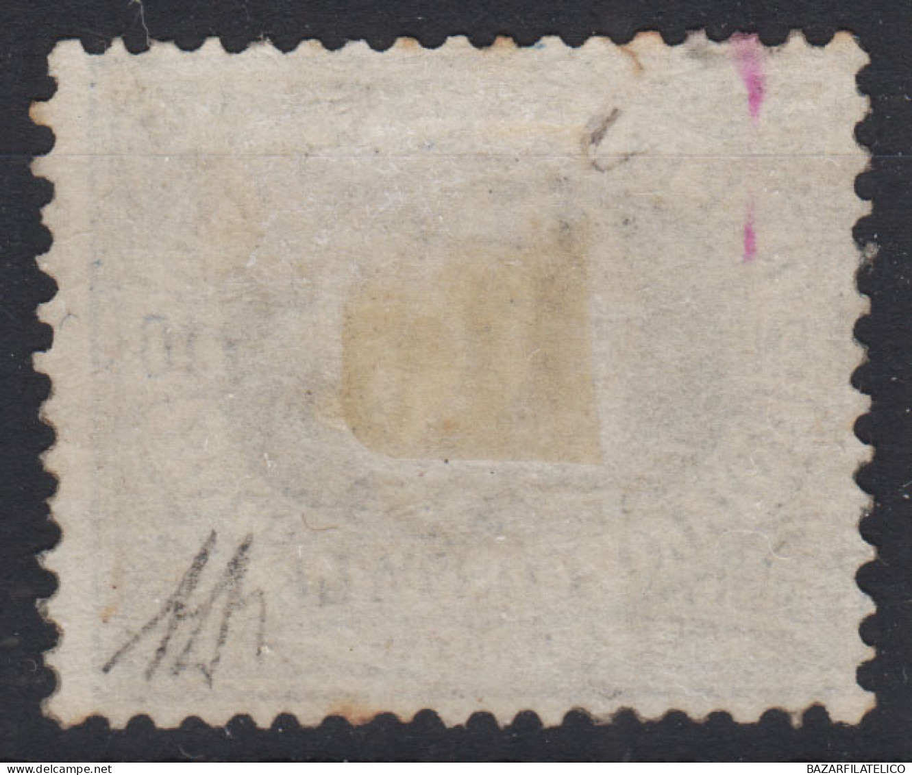 SAN MARINO 1877-90 10 CENTESIMI OLTREMARE N.3 G.O MH* BUONA CENTRATURA - Unused Stamps