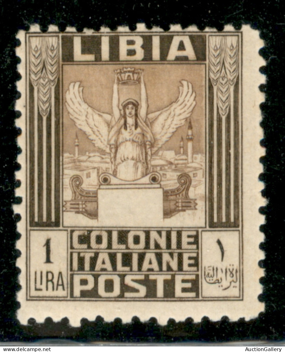 Colonie - Libia - 1926 - 1 Lira Pittorica (65) - Gomma Originale Con Ingiallimento Al Verso - Sonstige & Ohne Zuordnung