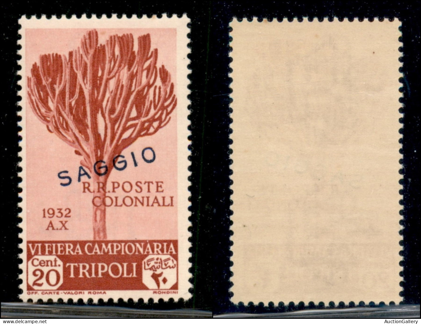 Colonie - Libia - 1932 - Saggi - 20 Cent Sesta Fiera (109) - Gomma Integra (170) - Other & Unclassified